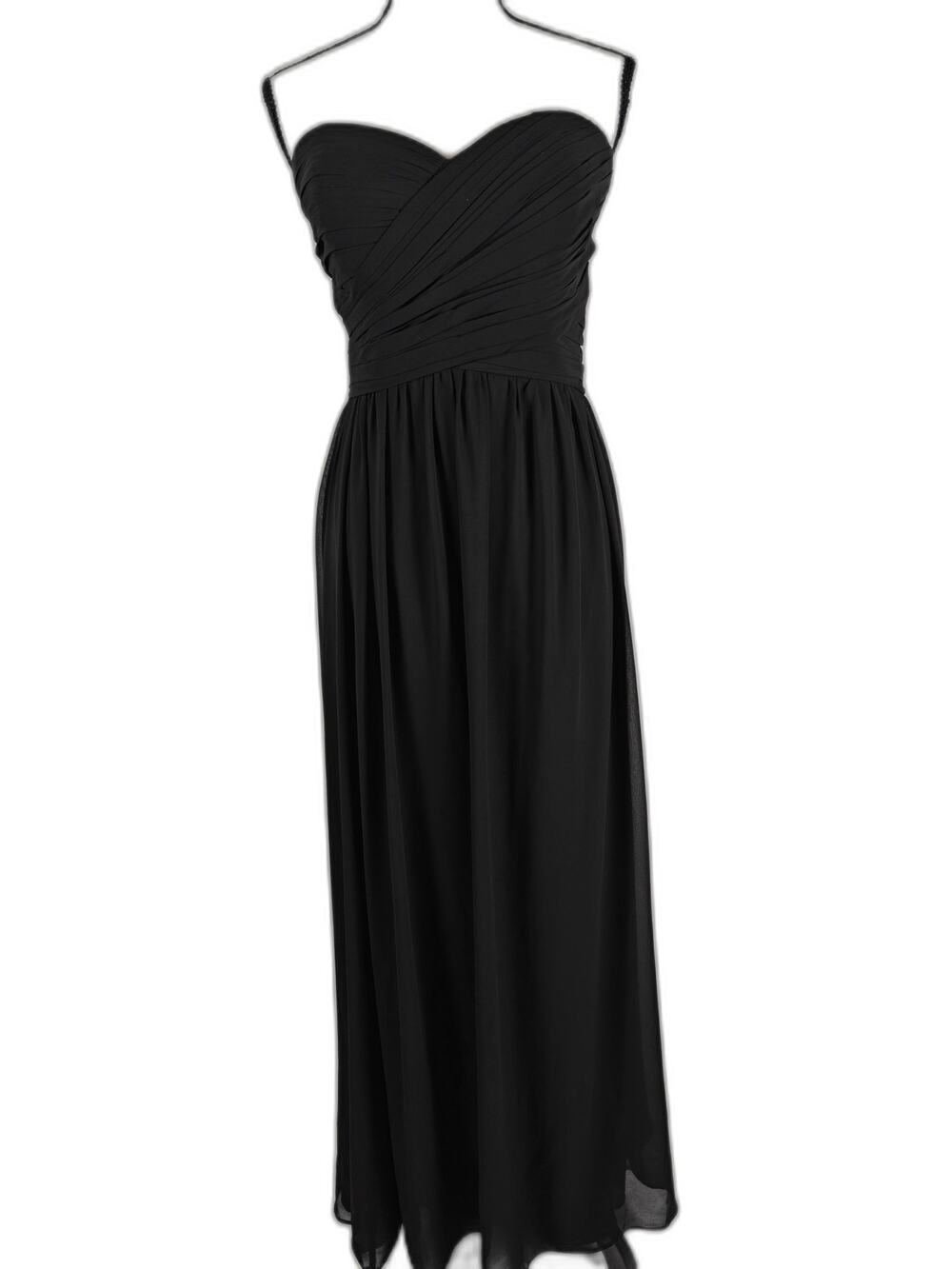 Women D'Zage Bridesmaid Maxi Dress Black Size 12